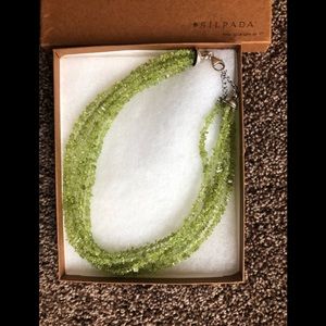 Silpada peridot 6 strand necklace